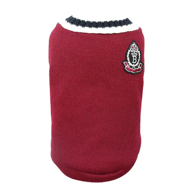 College Style Dog Jumper