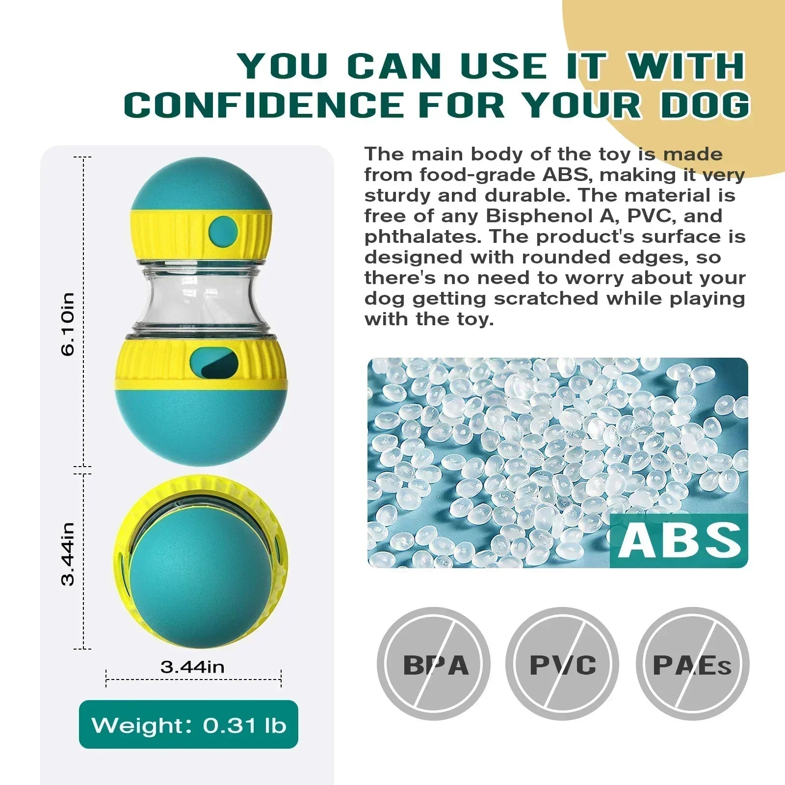 Interactive Slow Feeder Dog Ball