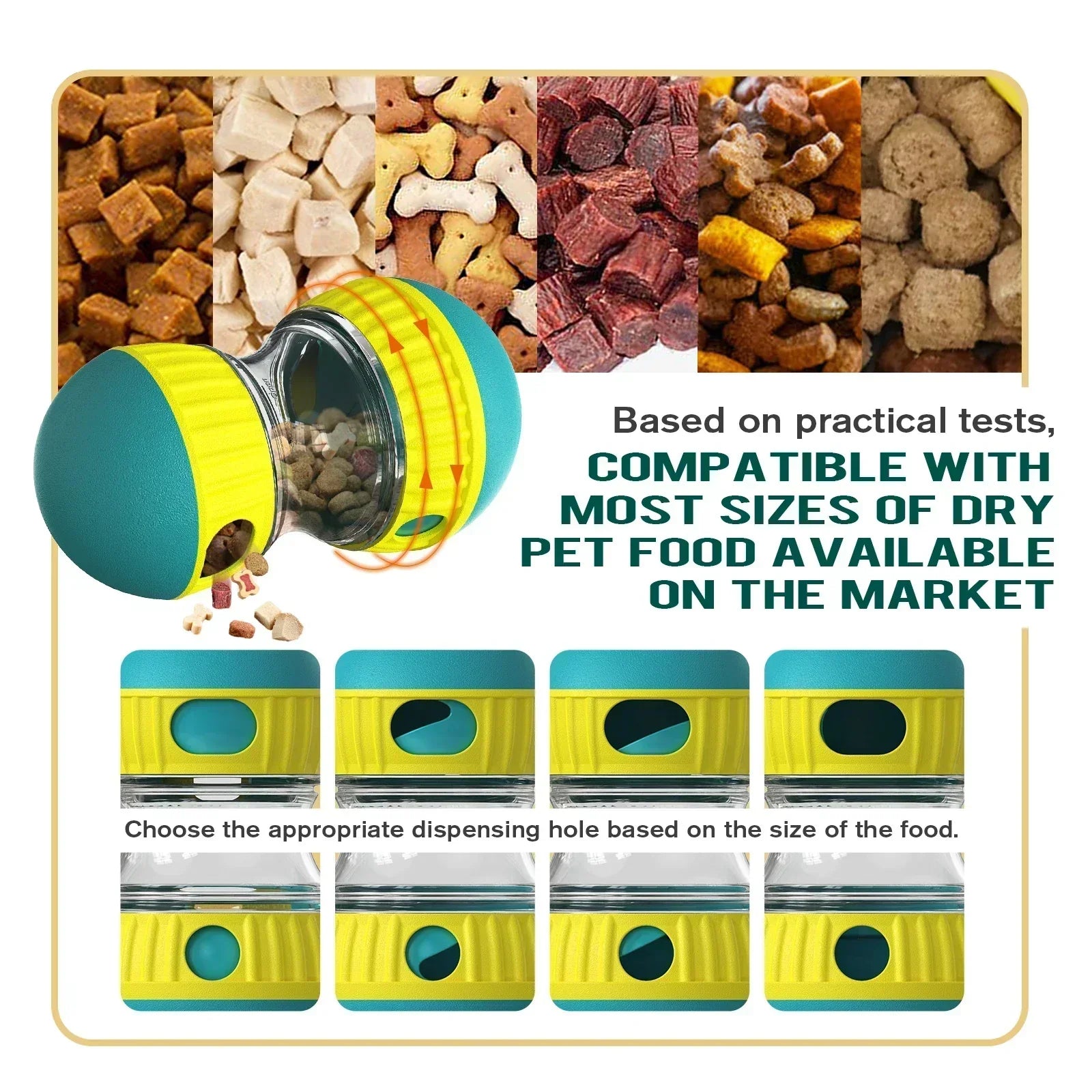Interactive Slow Feeder Dog Ball