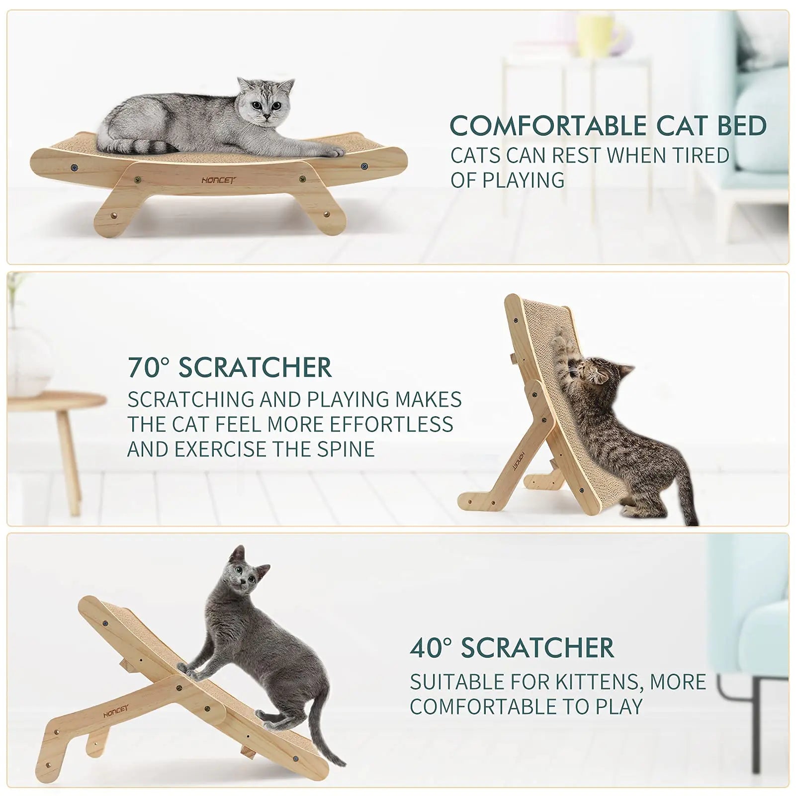 Wooden Cat Scratcher Board