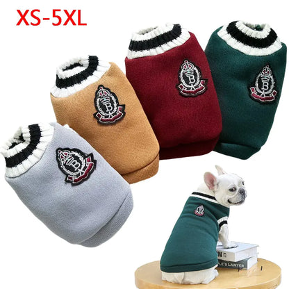College Style Dog Jumper