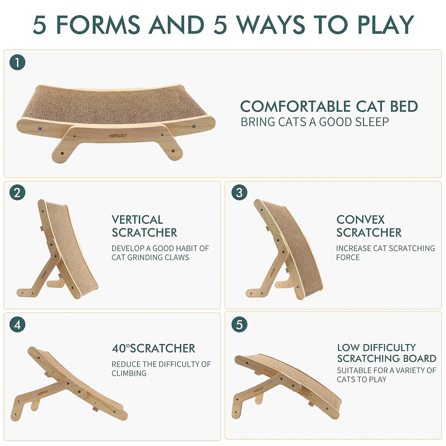 Wooden Cat Scratcher Board