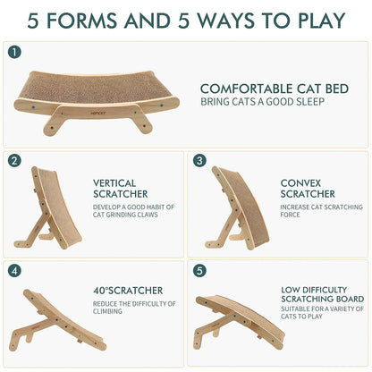 Wooden Cat Scratcher Board