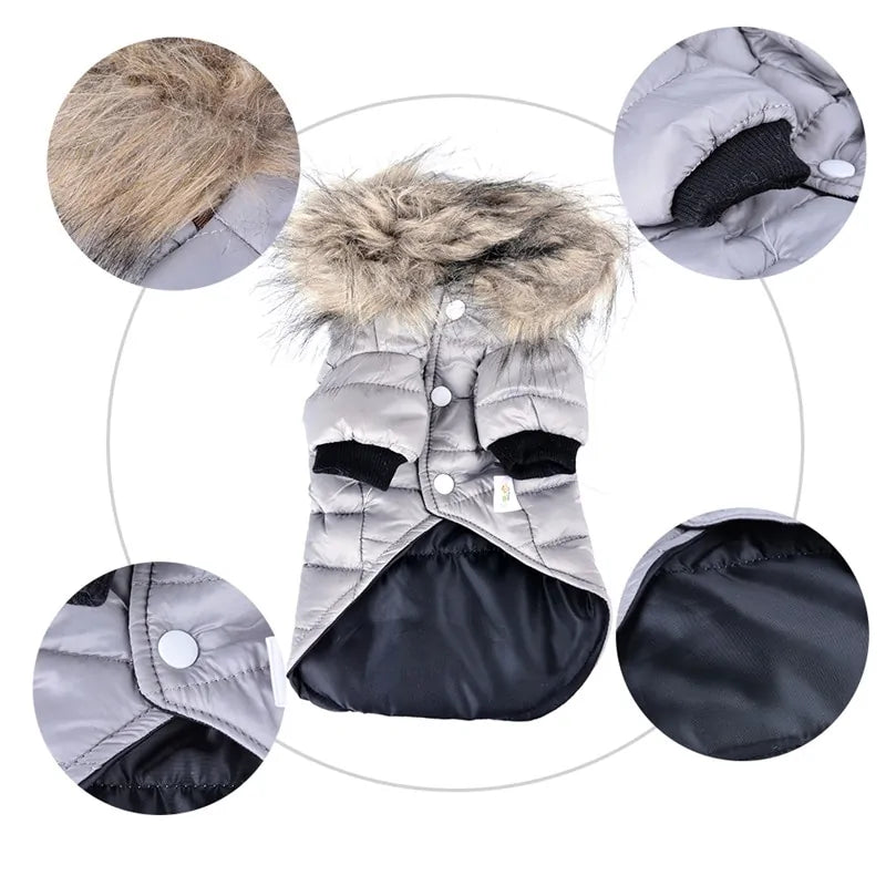 Fashionable Hooded Pet Jacket 