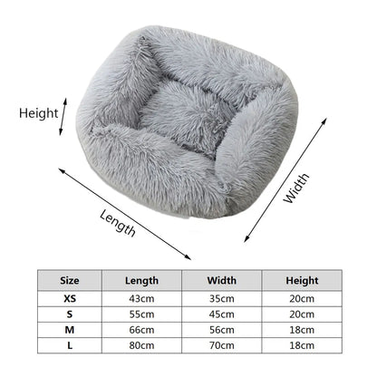 Plush Pet Square Bed