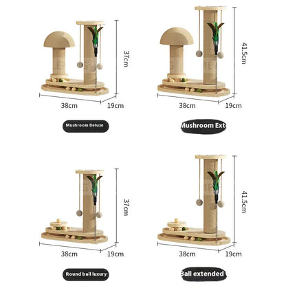 Wooden Cat Scratching Post