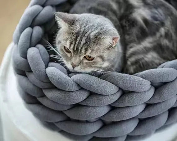 Cat Soft Basket Bed