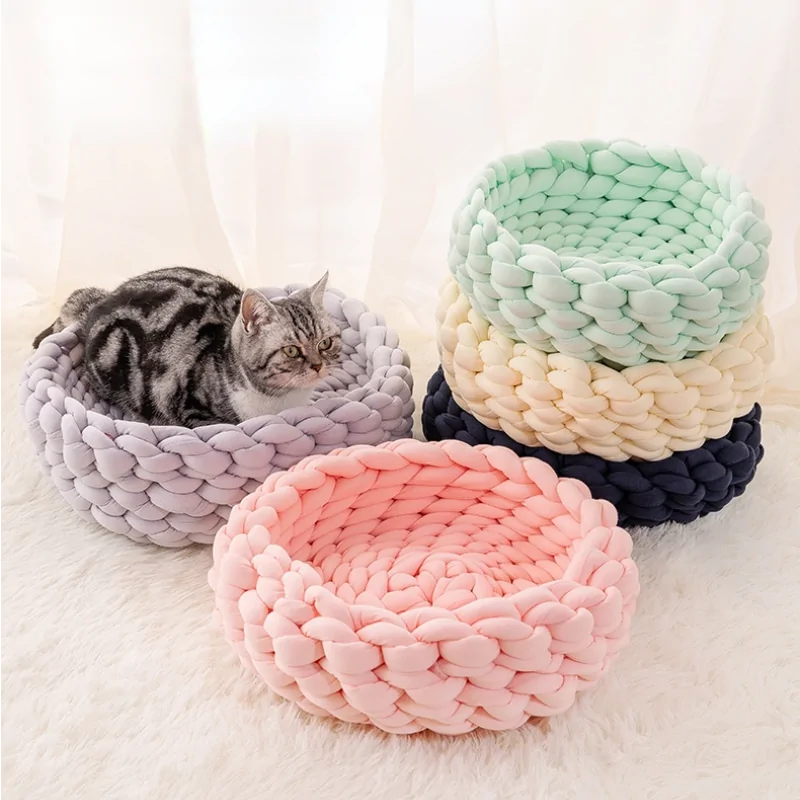 Cat Soft Basket Bed
