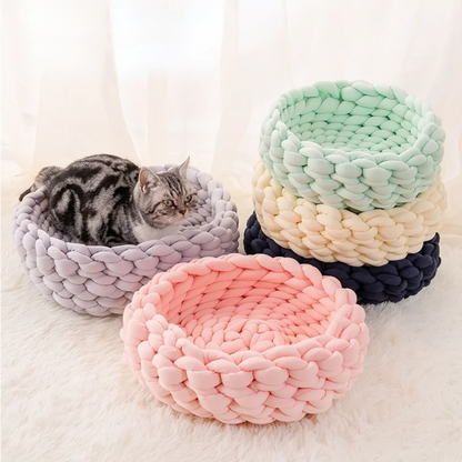 Cat Soft Basket Bed