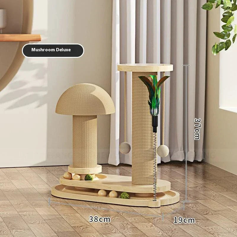 Wooden Cat Scratching Post
