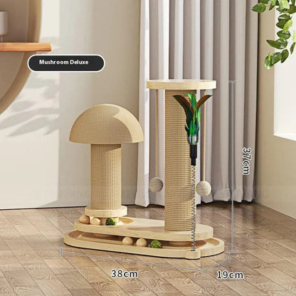 Wooden Cat Scratching Post
